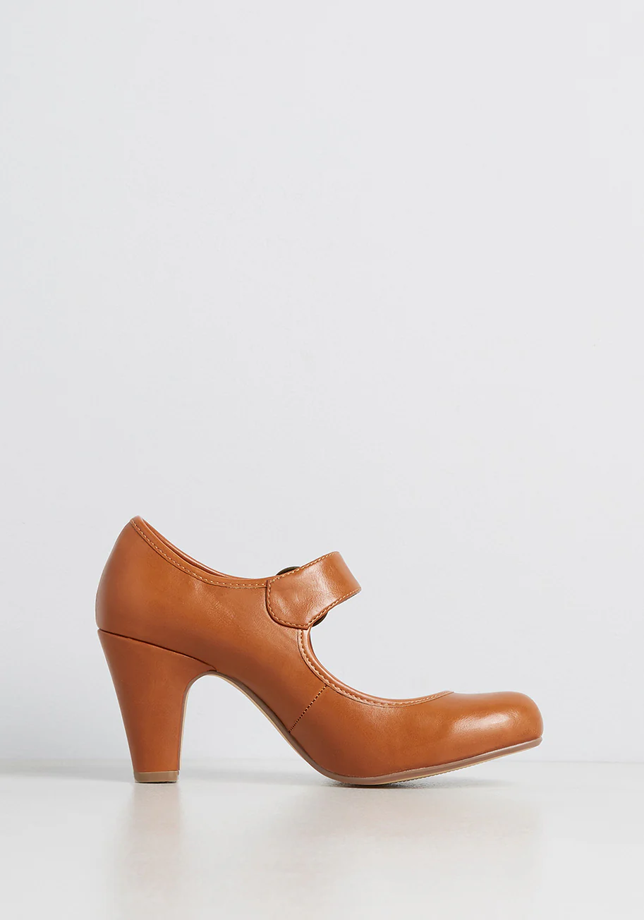 A Striking Impression Ankle Strap Heel - Olabens