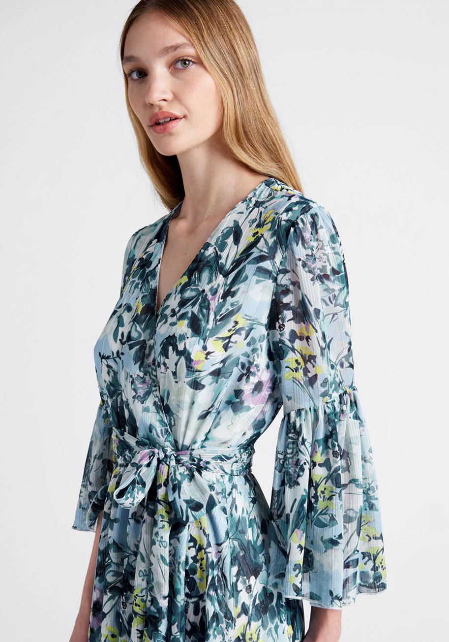 Flurry of Florals Midi Dress - Olabens