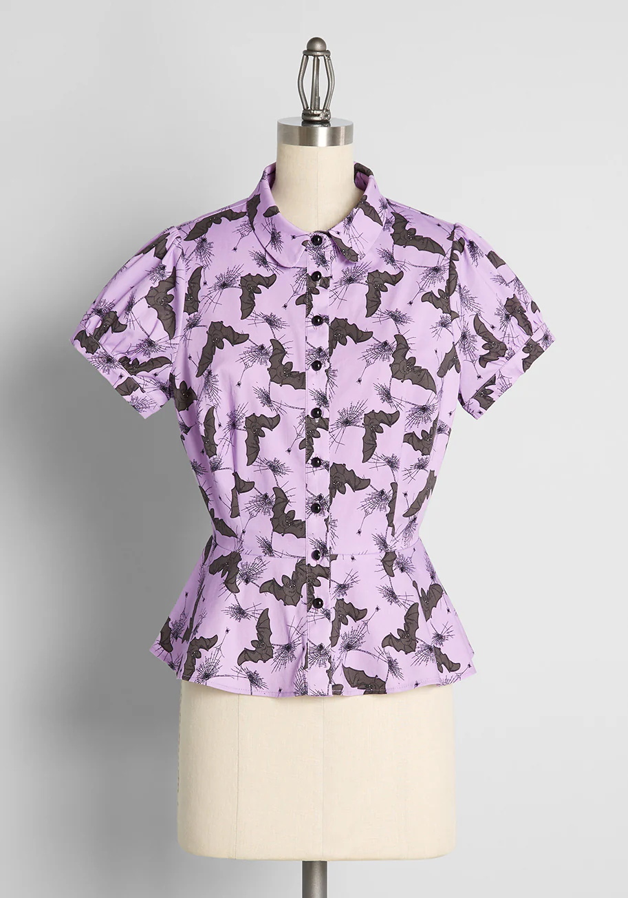 Isnyt x Collectif Feeling 'Scary' Happy Blouse - Olabens