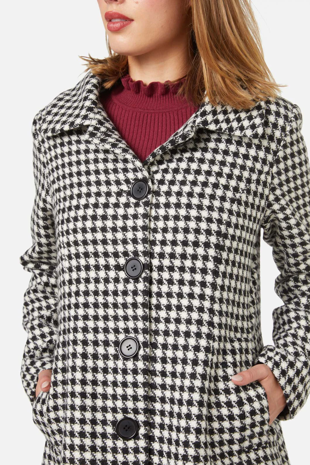 Blake Check Coat - Olabens