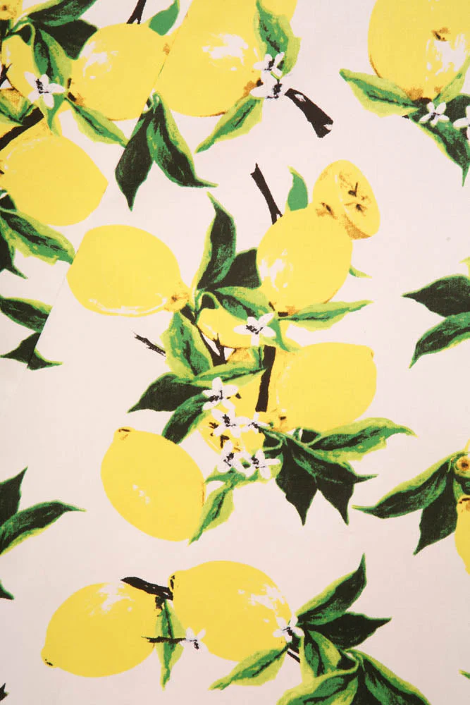 White Lemon Halter Swing Dress - Olabens