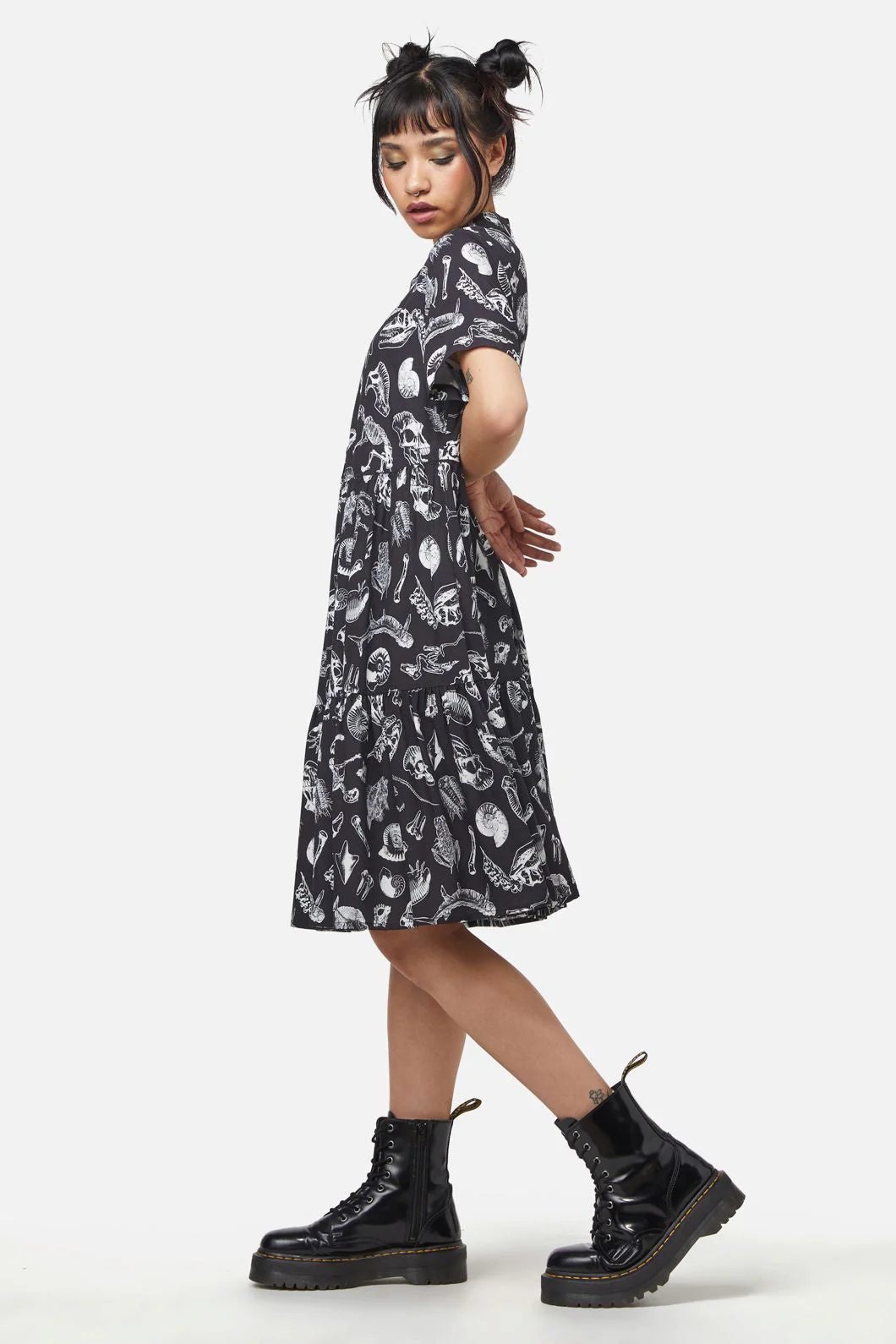 Body Fossils Printed Dress - Olabens