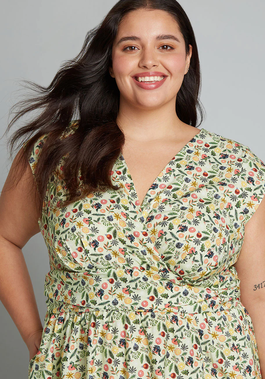 Isnyt X Retrolicious Holiday Magic Makers A-Line Dress - Olabens