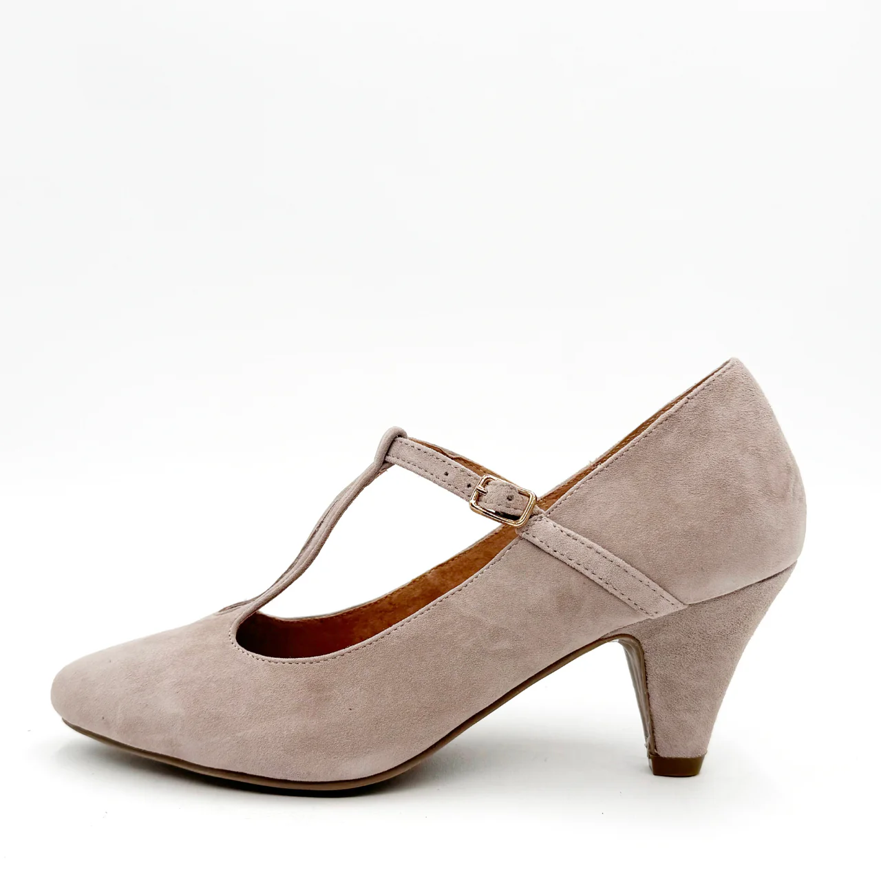 Gin T-Strap Heels - Olabens