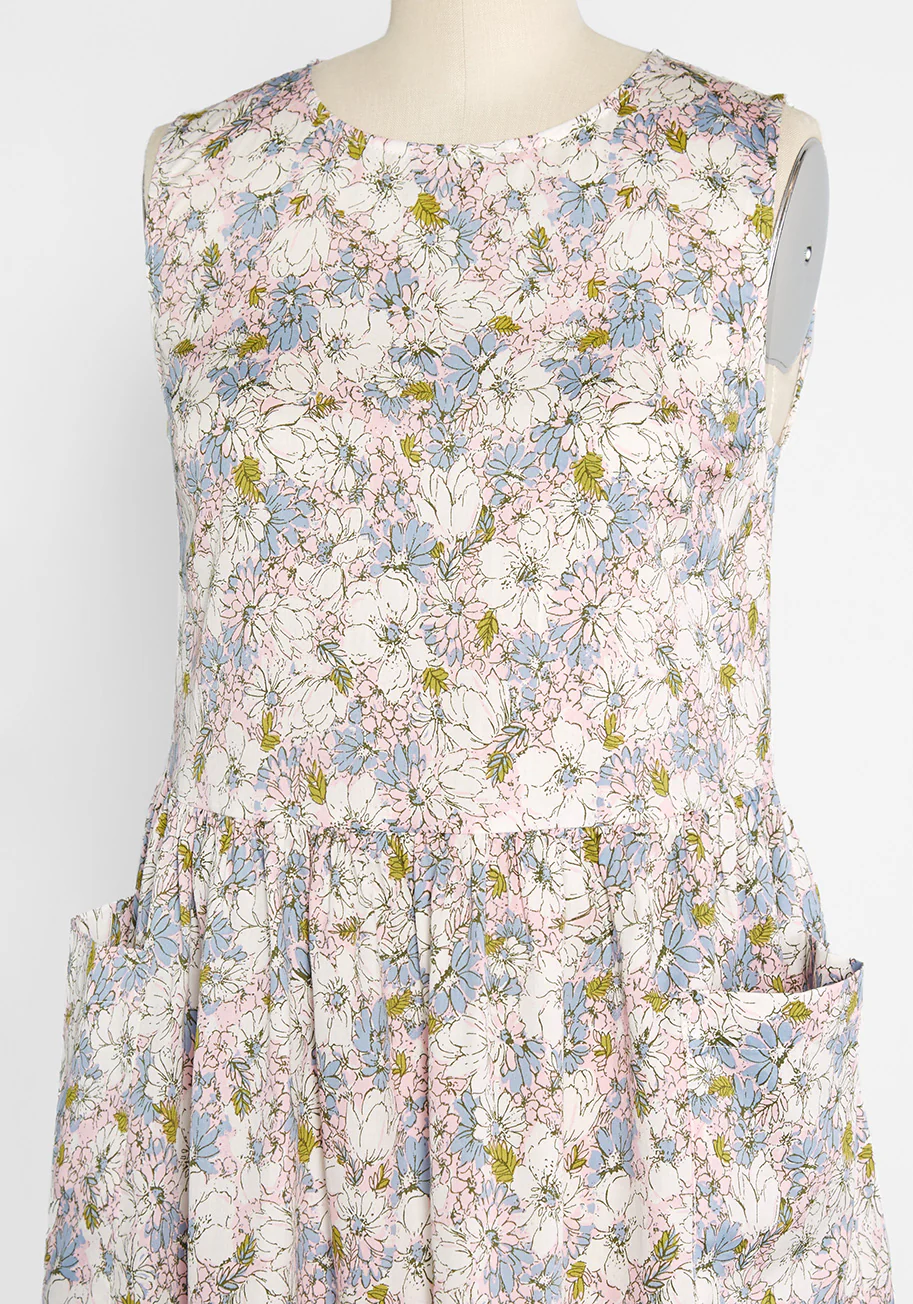 Gathering Wildflowers Smock Dress - Olabens