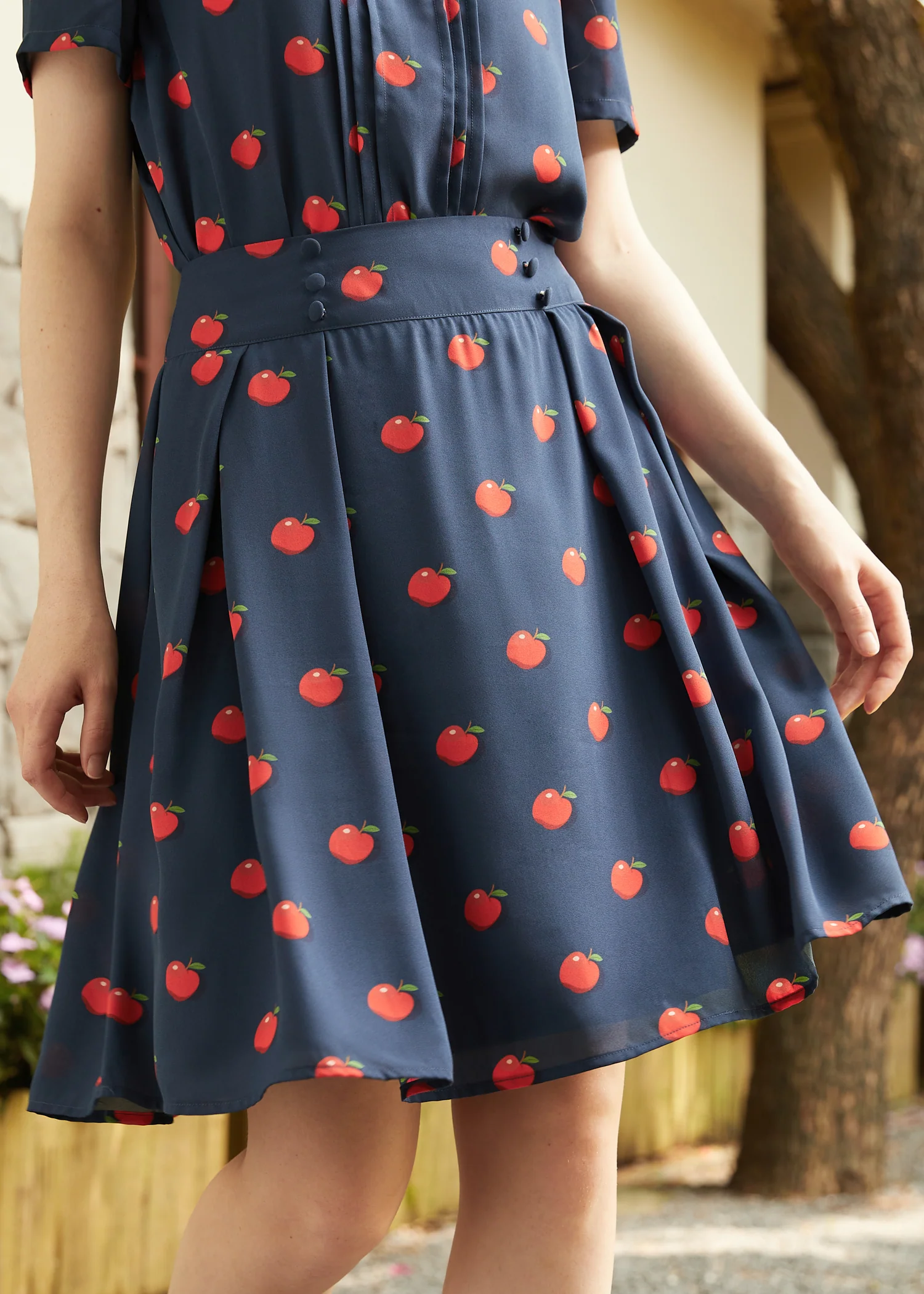 Always an Antique High Waisted A-Line Skirt - Olabens