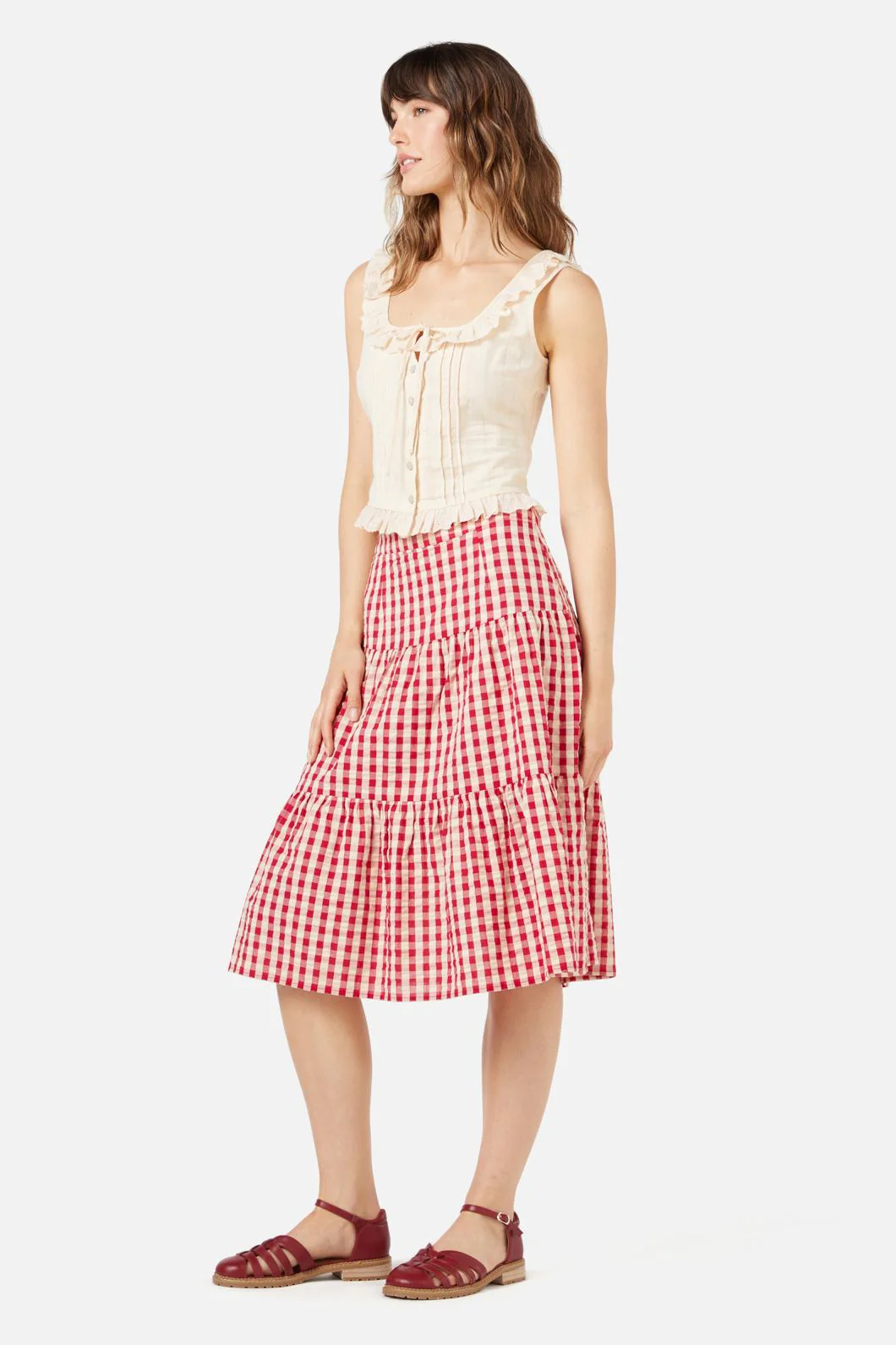 Greta Check Skirt - Olabens