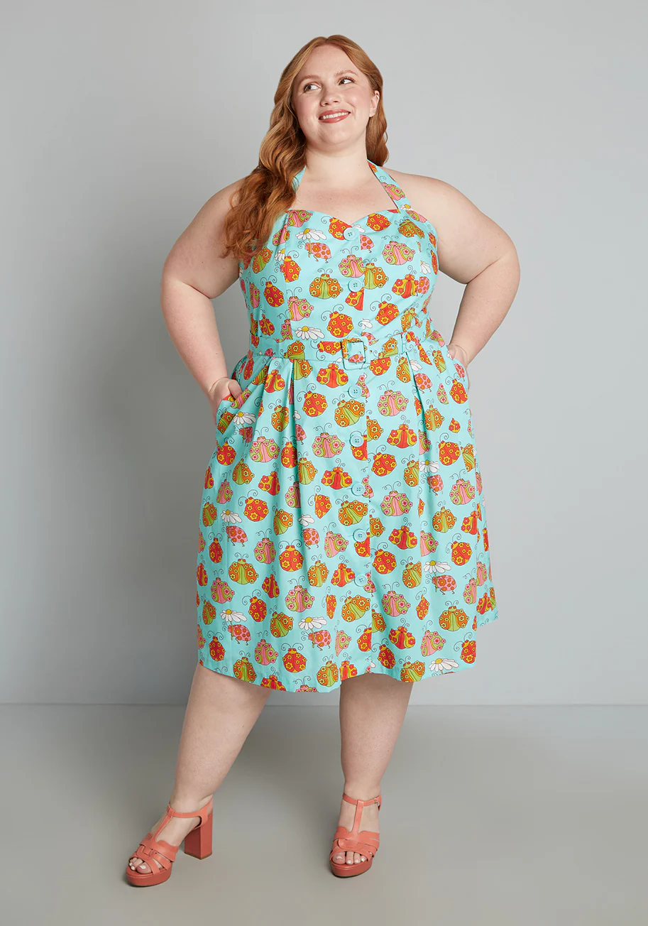 Isnyt x Marisol Muro Aligned With Destiny Fit And Flare Dress - Olabens