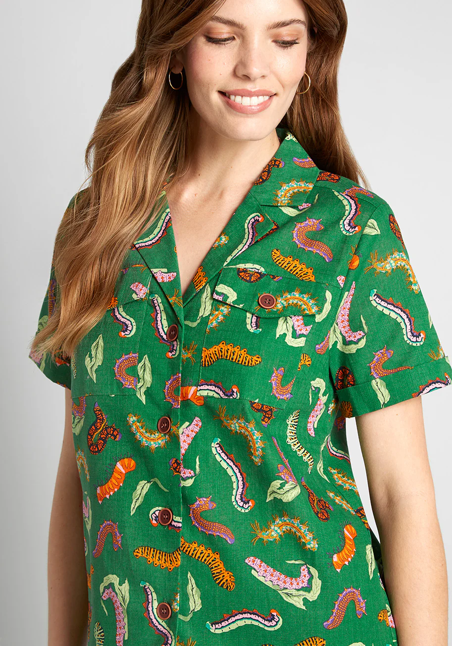 Constantly Transforming Button-Up Top - Olabens