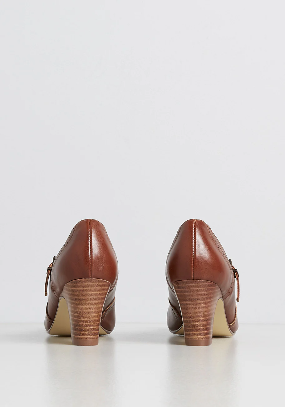 Back In The Saddle Ankle Strap Heel - Olabens