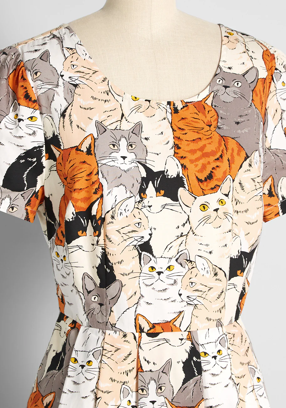 My Furry Alliance A-Line Dress - Olabens
