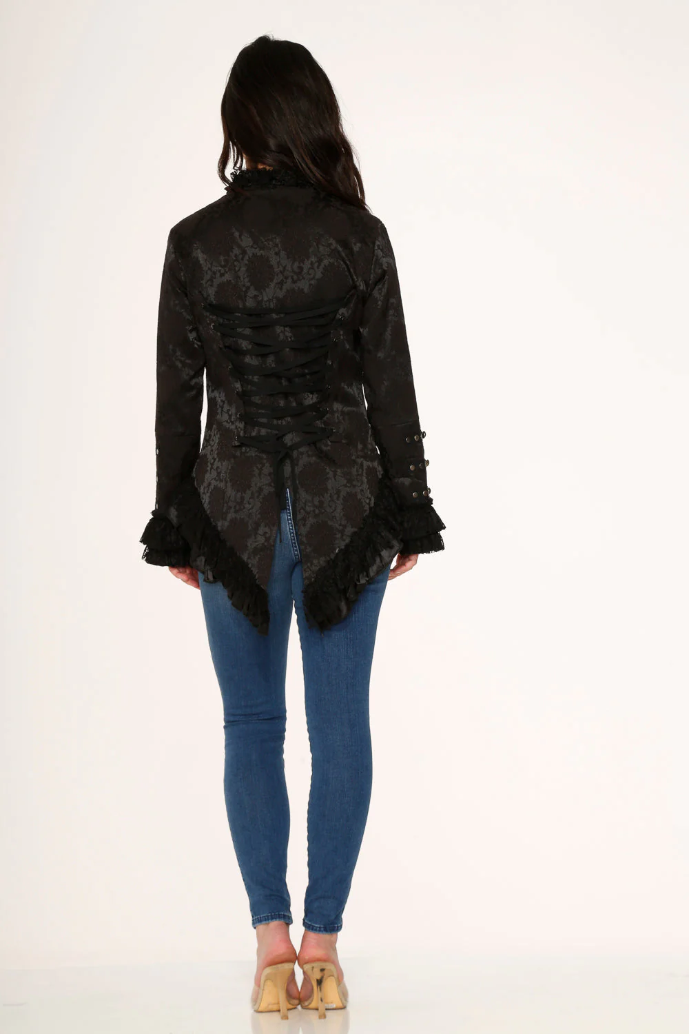 Black Victorian Tailed Jacket - Olabens