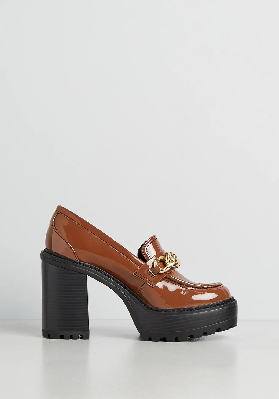 Chained Down Platform Heel - Olabens