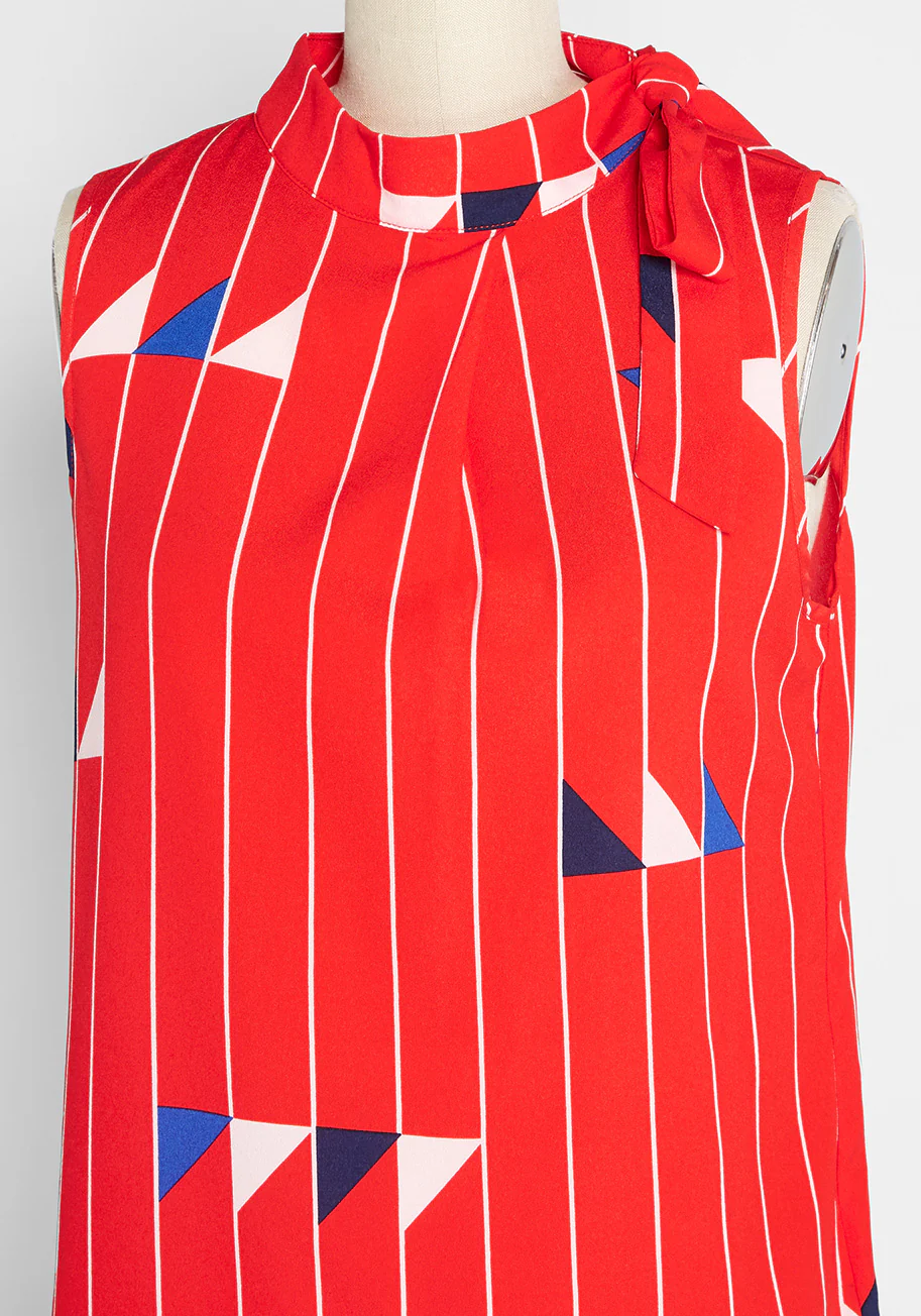 Sails On the Horizon Sleeveless Blouse - Olabens