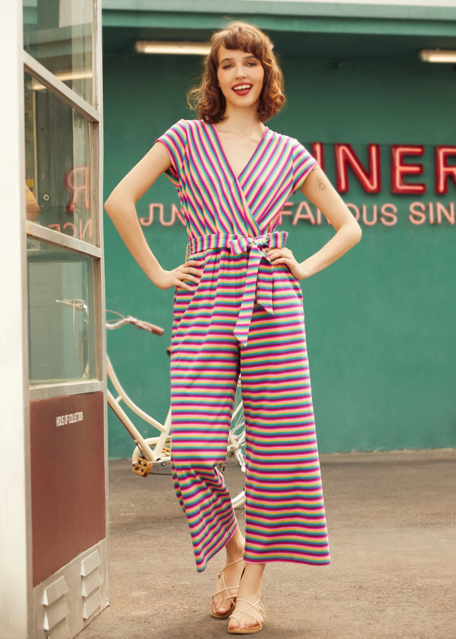The Twist & Stripe Jumpsuit - Olabens
