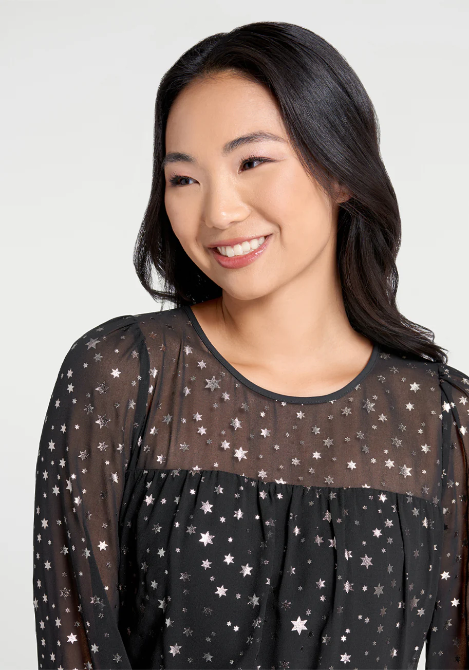 Star Showers Smock Top - Olabens