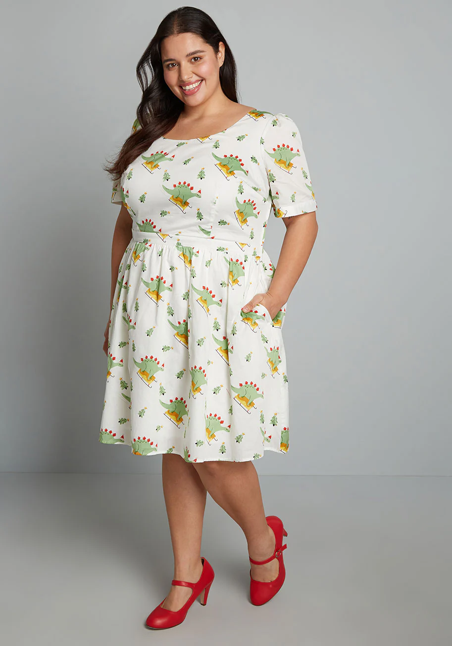 What's The Scoop? A-Line Dress - Olabens