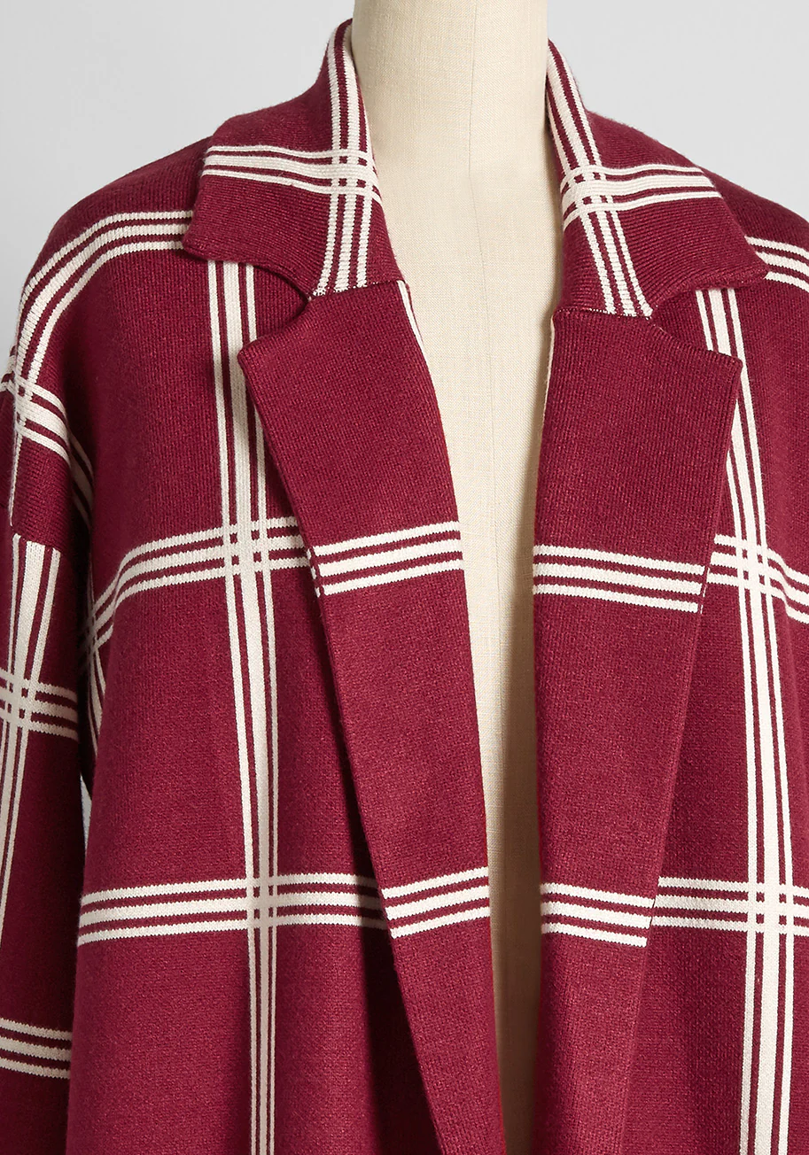 Mid-Century Modern Love Sweater Coat - Olabens