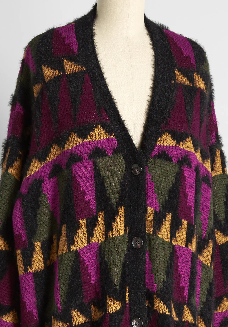 Putting The Pieces Together Sweater Coat - Olabens