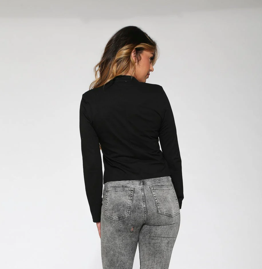 Black Military Jacket - Olabens