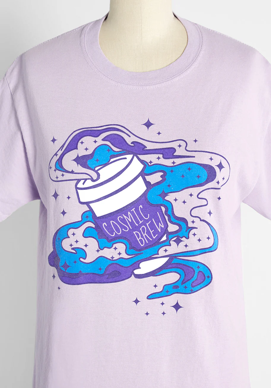 Cosmic Morning Brew Graphic Tee - Olabens