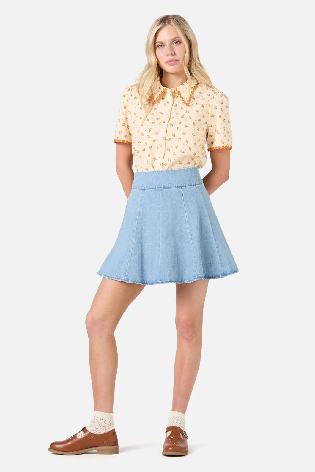Holly Short Sleeve Blouse - Olabens