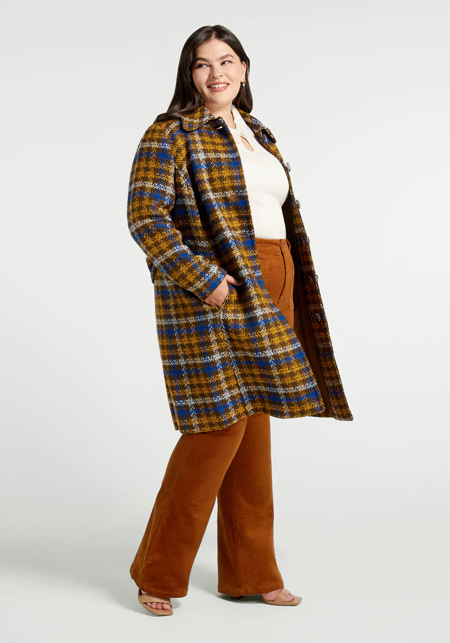 Assertive And Skirted Car Coat - Olabens