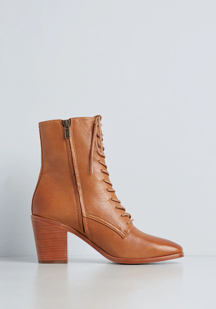 Georgia Lace Up Bootie - Olabens
