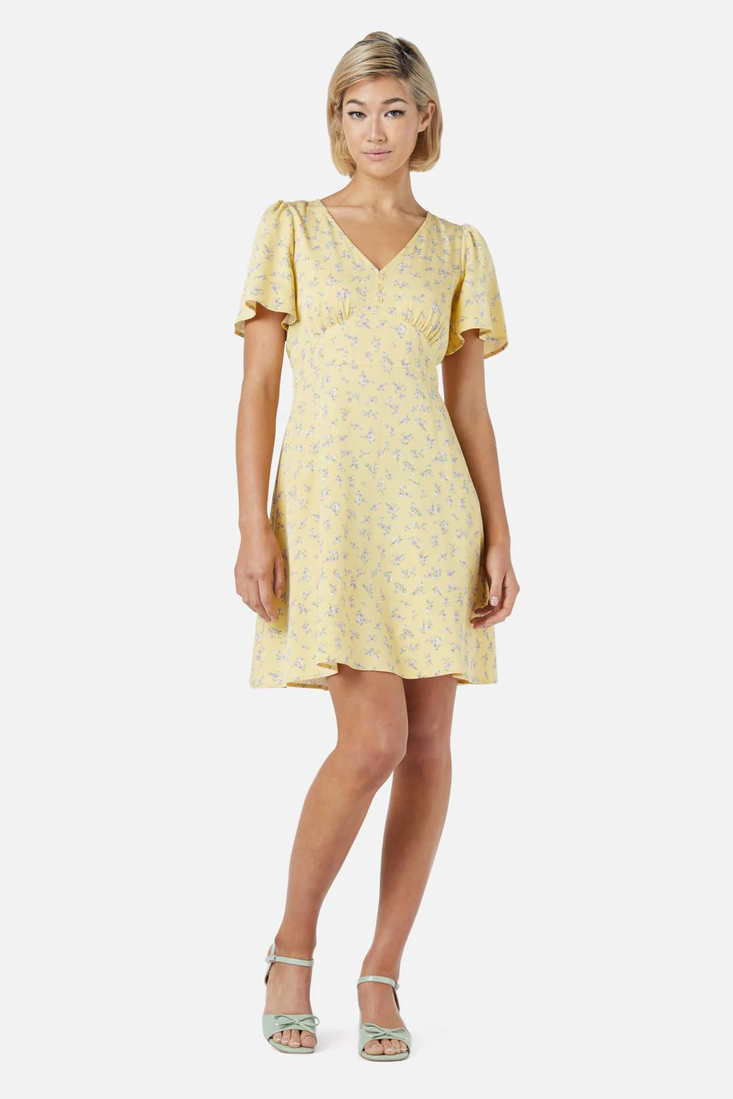 Lila Ditsy Mini Dress - Olabens