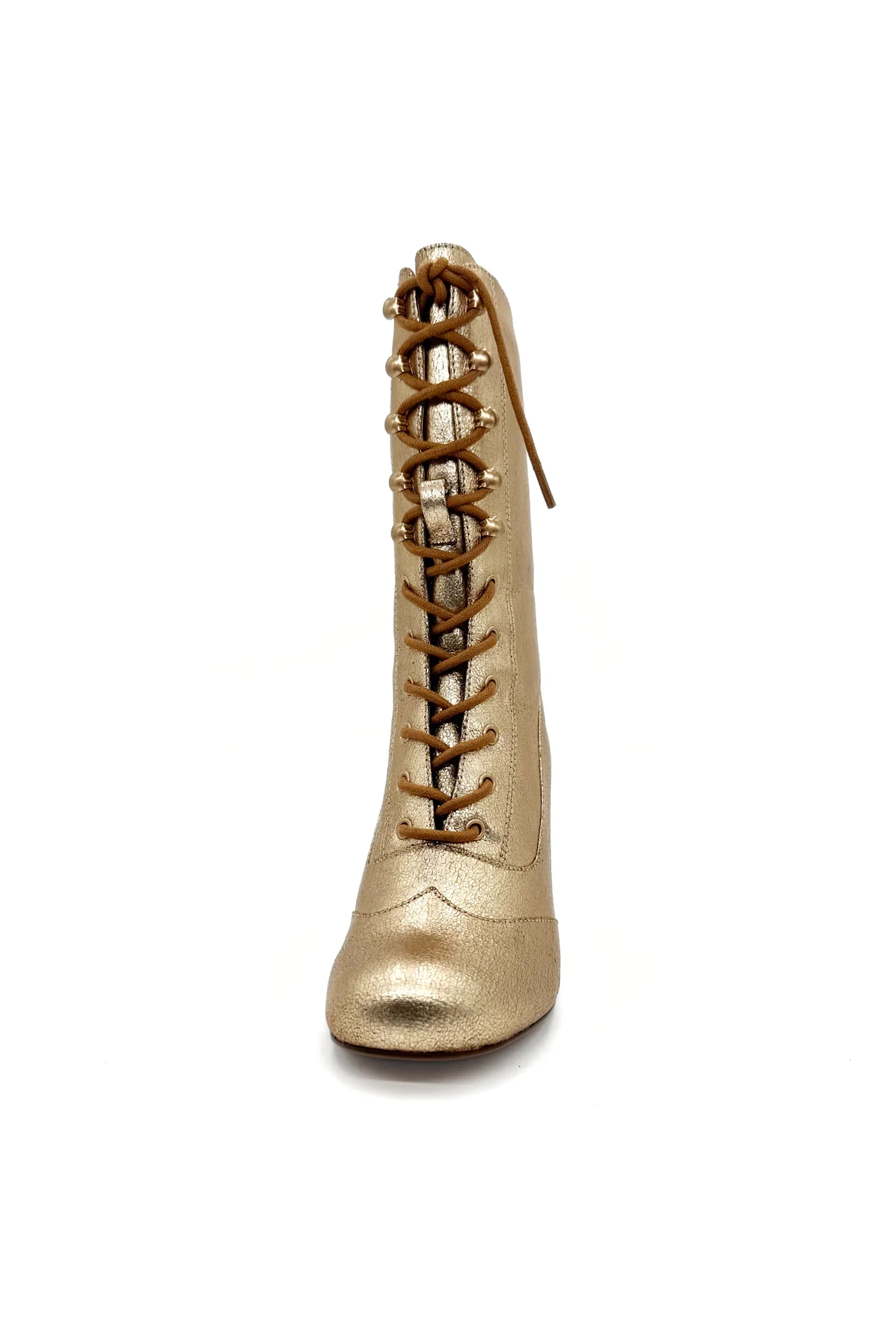Claire Metallic Victorian Boots - Olabens