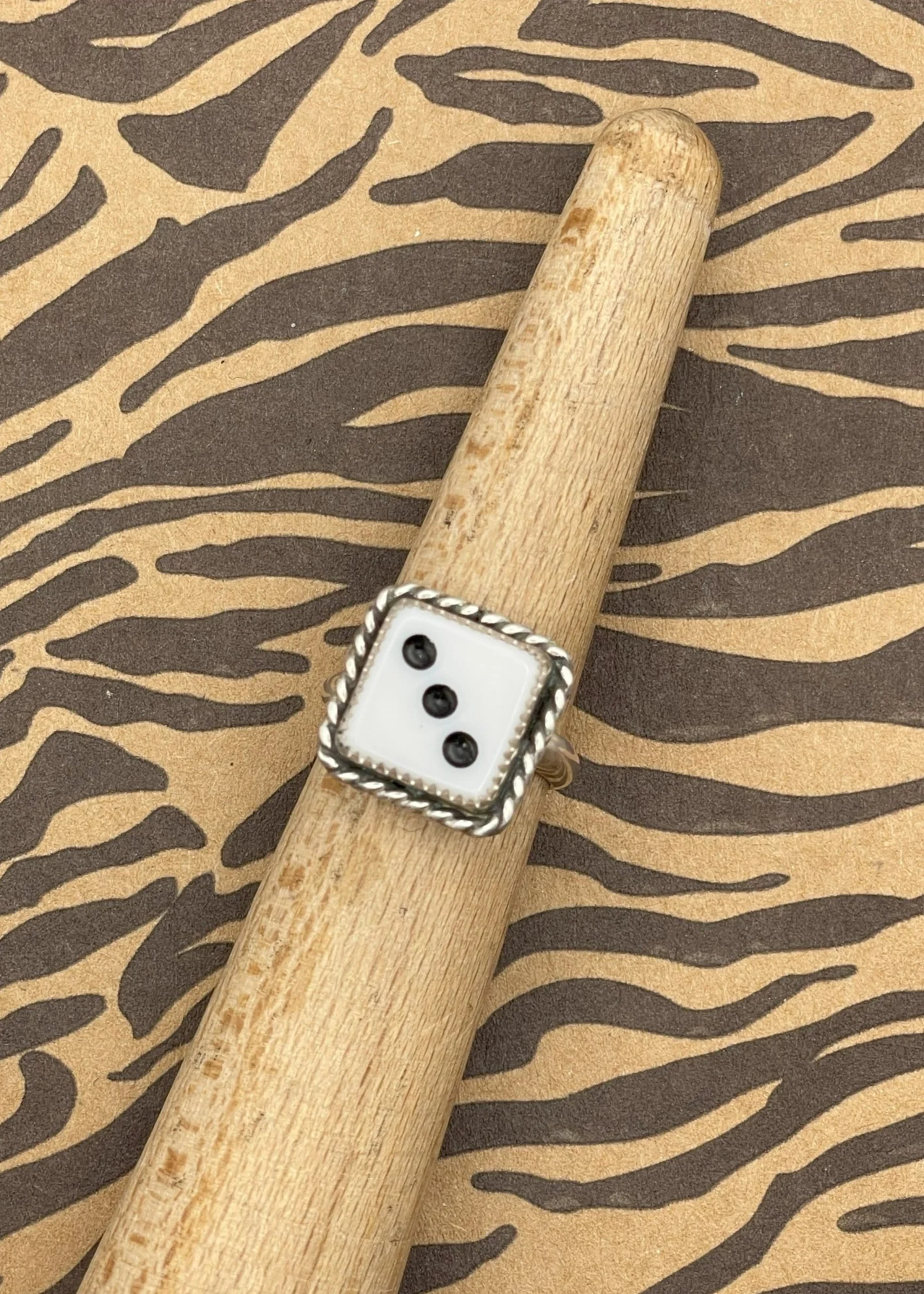 Sterling Silver Dice Ring - Olabens