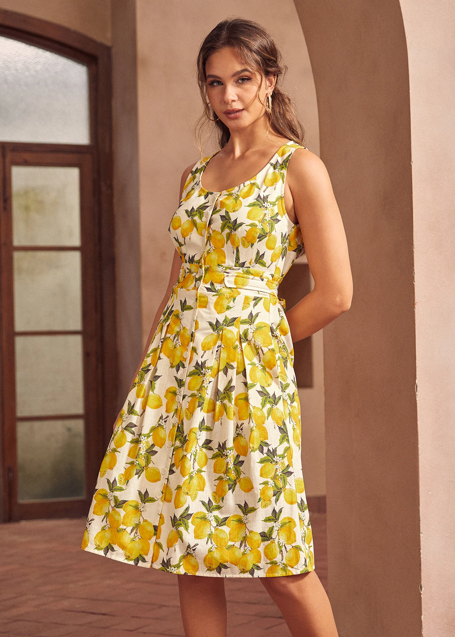 Seeking Out Sunshine Fit And Flare Dress - Olabens