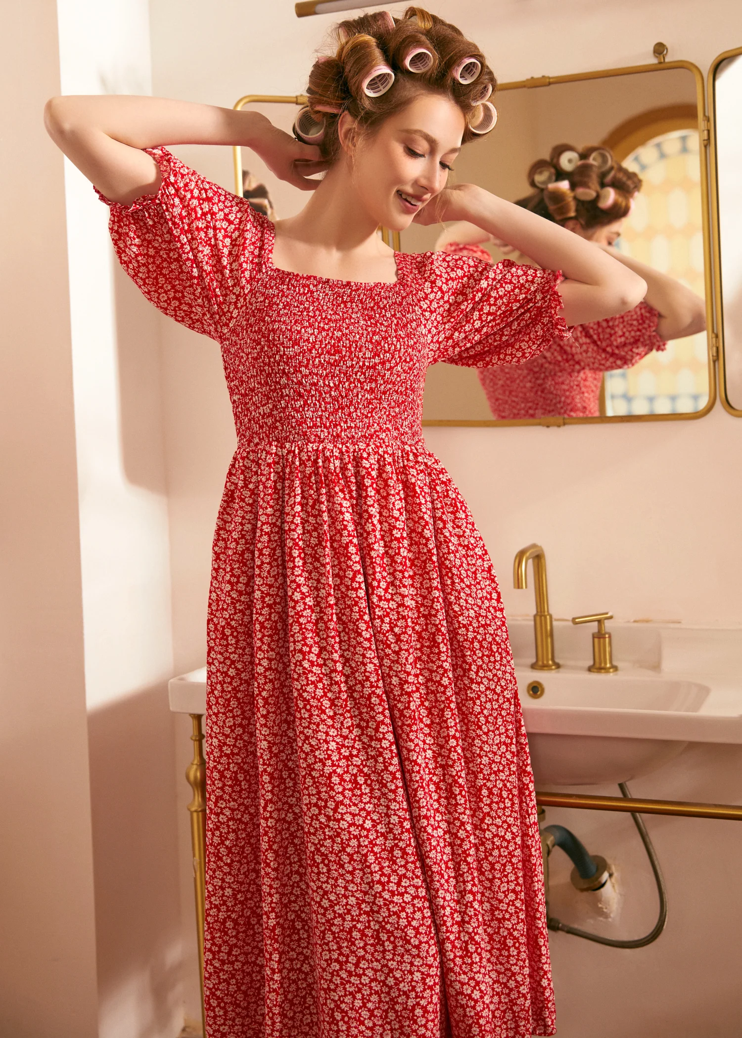 Lilting Love Short Sleeve Babydoll Dress - Olabens