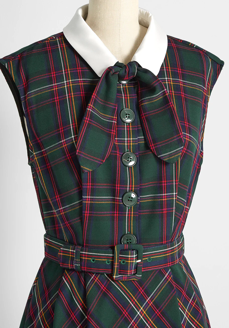 Prep School Posh Fit And Flare Dress - Olabens
