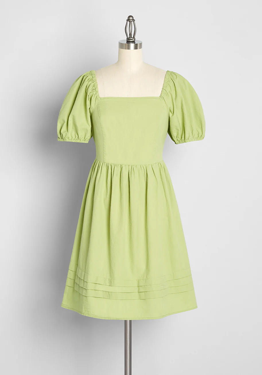 Spring At The Chance Babydoll Dress - Olabens