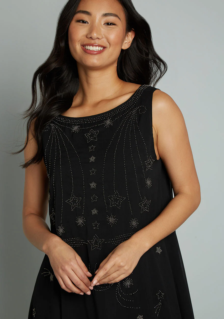 Leave Them Starstruck Shift Dress - Olabens