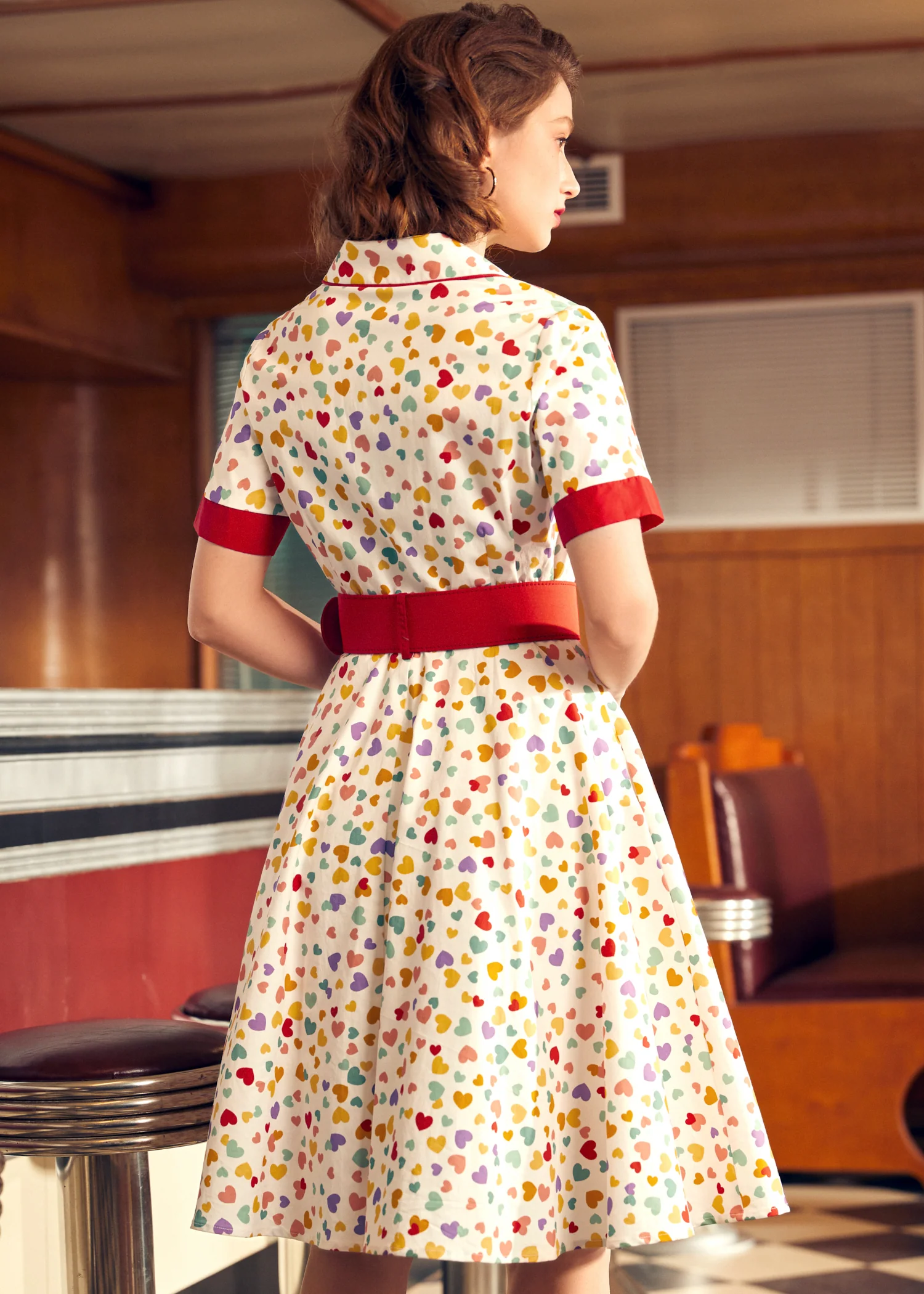 Elegant Epoch Belted Shirtdress - Olabens