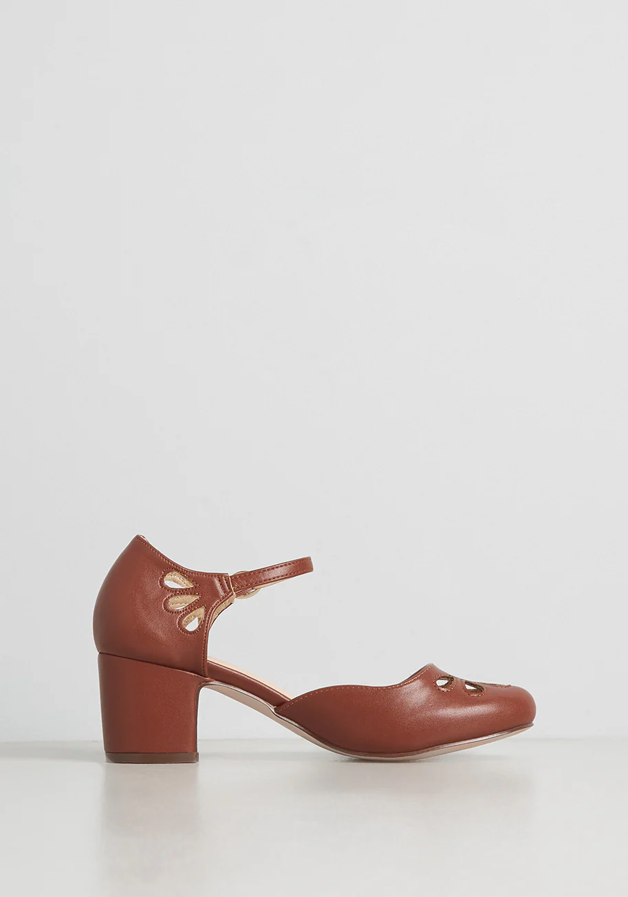 Walk Off With My Heart Ankle Strap Heel - Olabens
