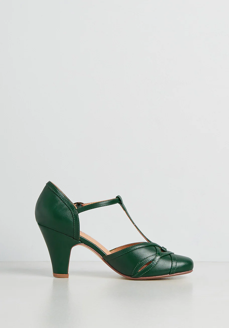 You Take The Lead T-Strap Heel - Olabens