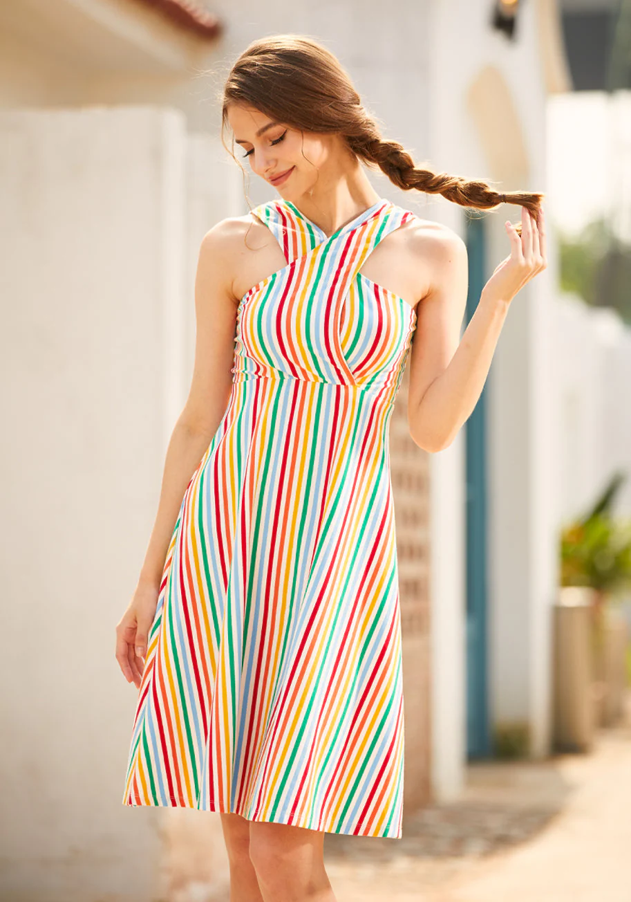 You've Yacht To Be Kidding Me Knit Midi Dress - Olabens