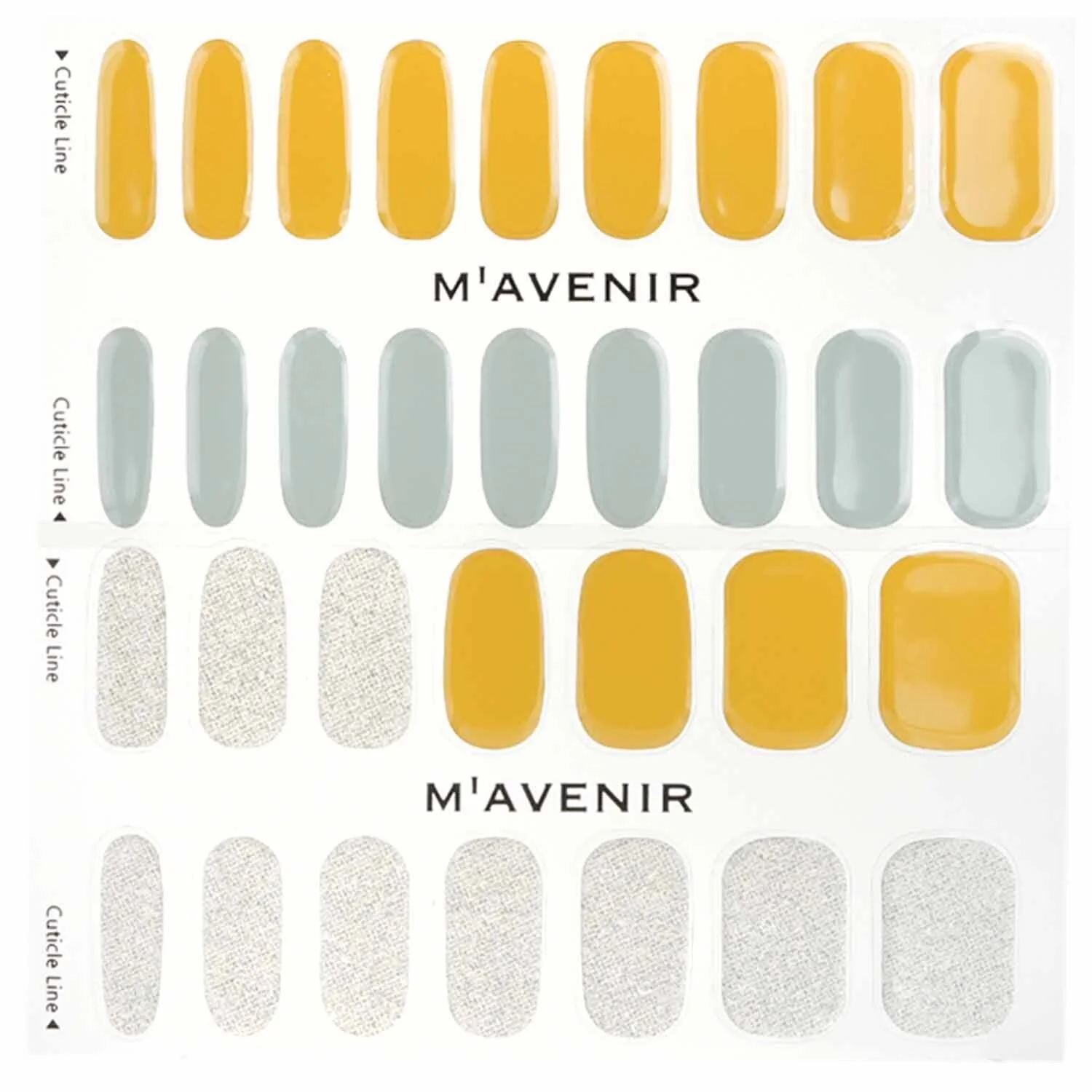 Mavenir Nail Sticker (Yellow) - # Brillante Pumpkin Nail  32pcs - Olabens