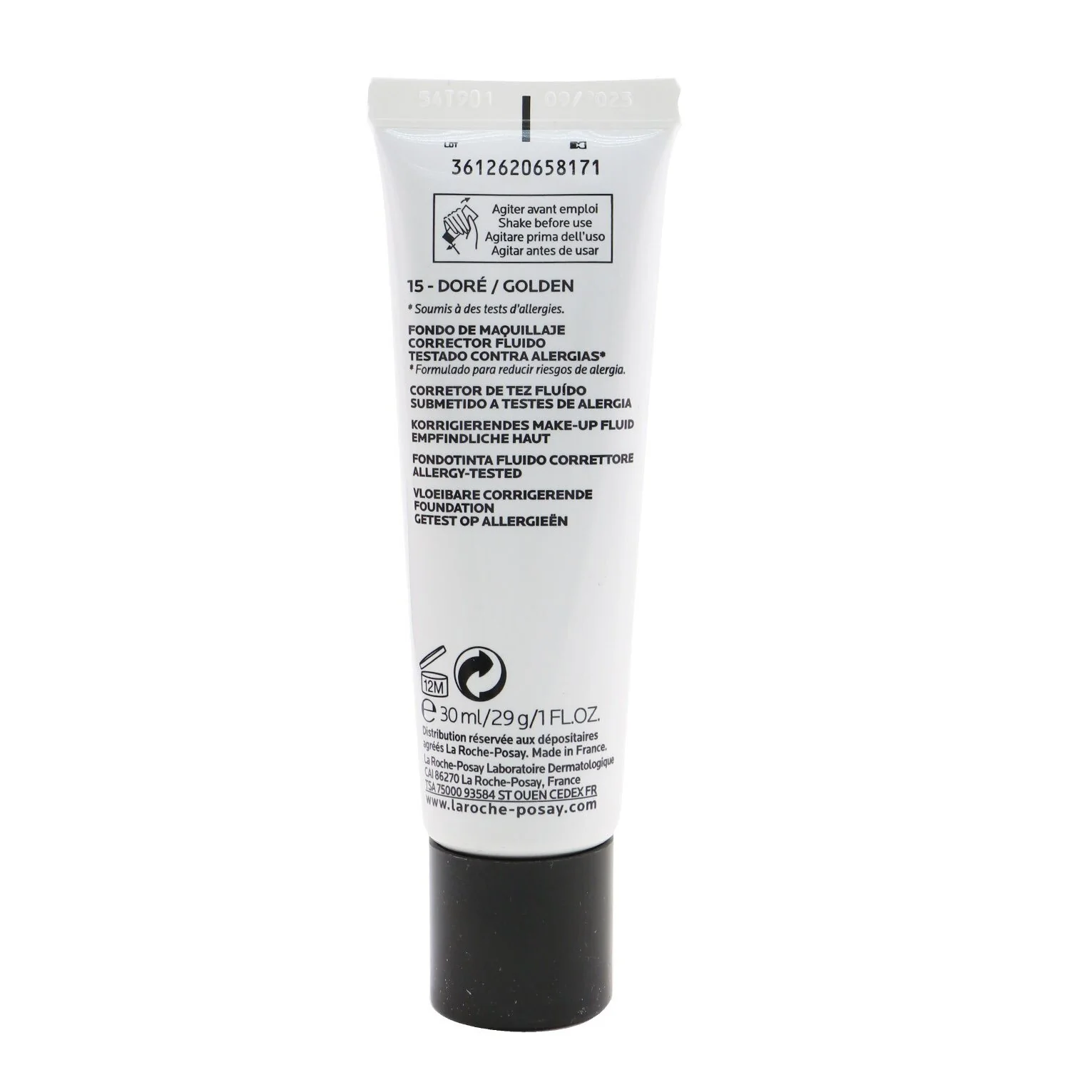 La Roche Posay Toleriane Teint Fluid Corrective Foundation SPF 25 - 11 Light Beige  30ml/1oz - Olabens