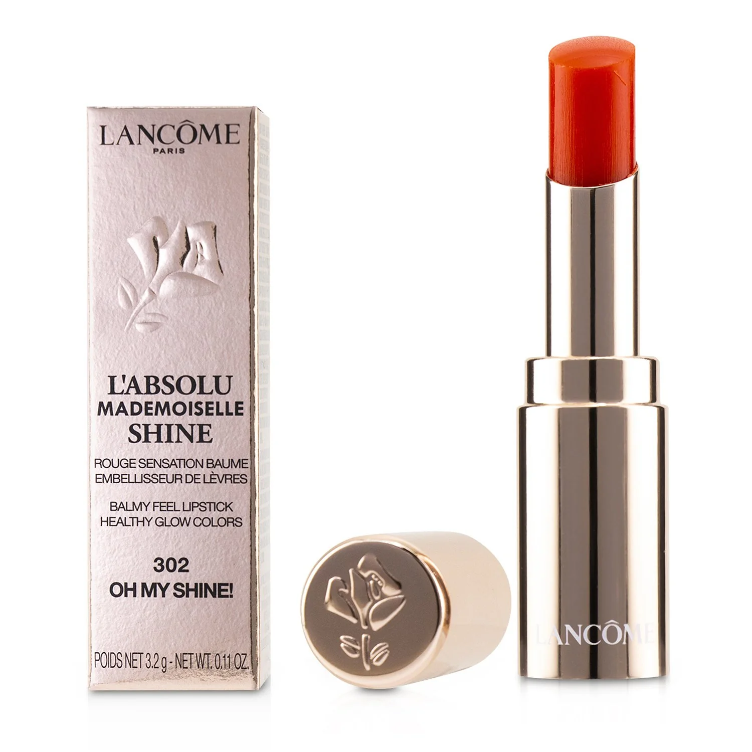 Lancome L'Absolu Mademoiselle Shine Balmy Feel Lipstick - # 274 Love To Shine  3.2g/0.11oz - Olabens