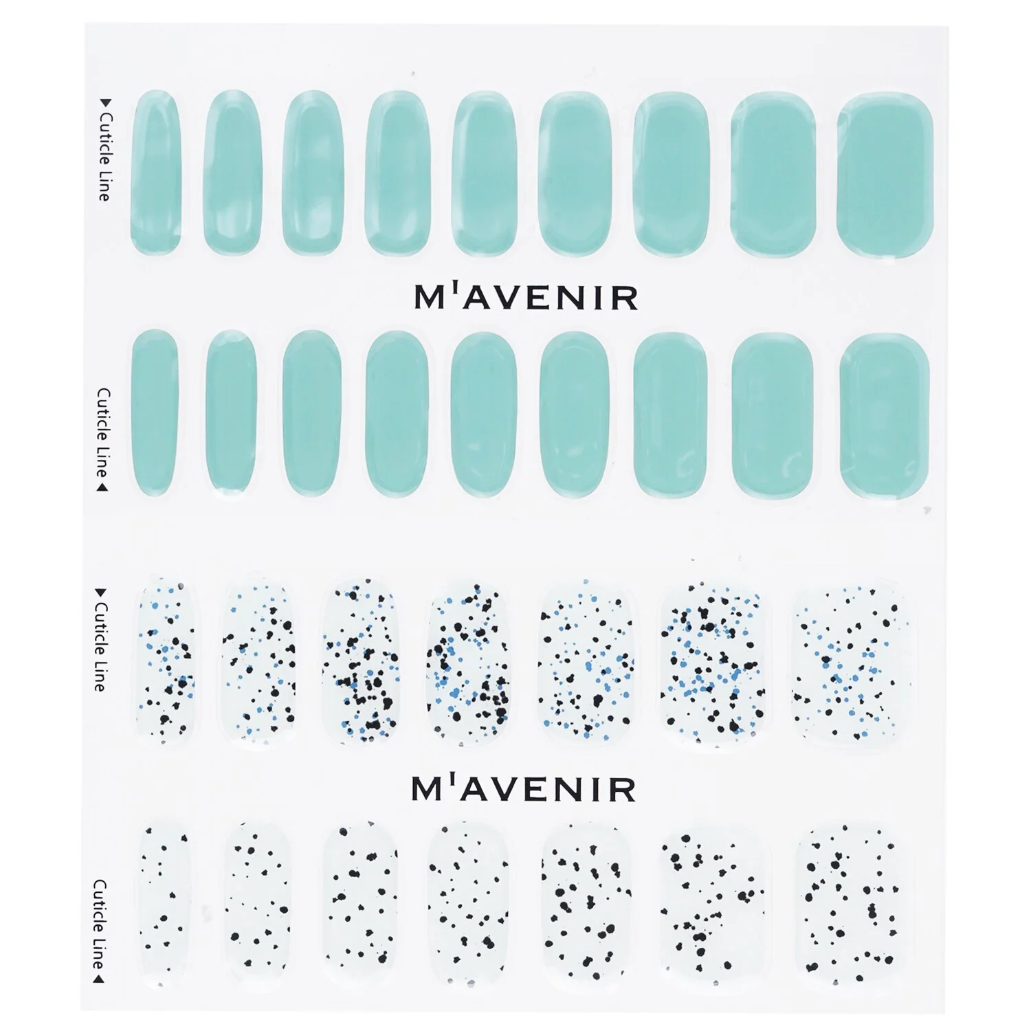 Mavenir Nail Sticker (Blue) - # Bright Road Night Nail  32pcs - Olabens