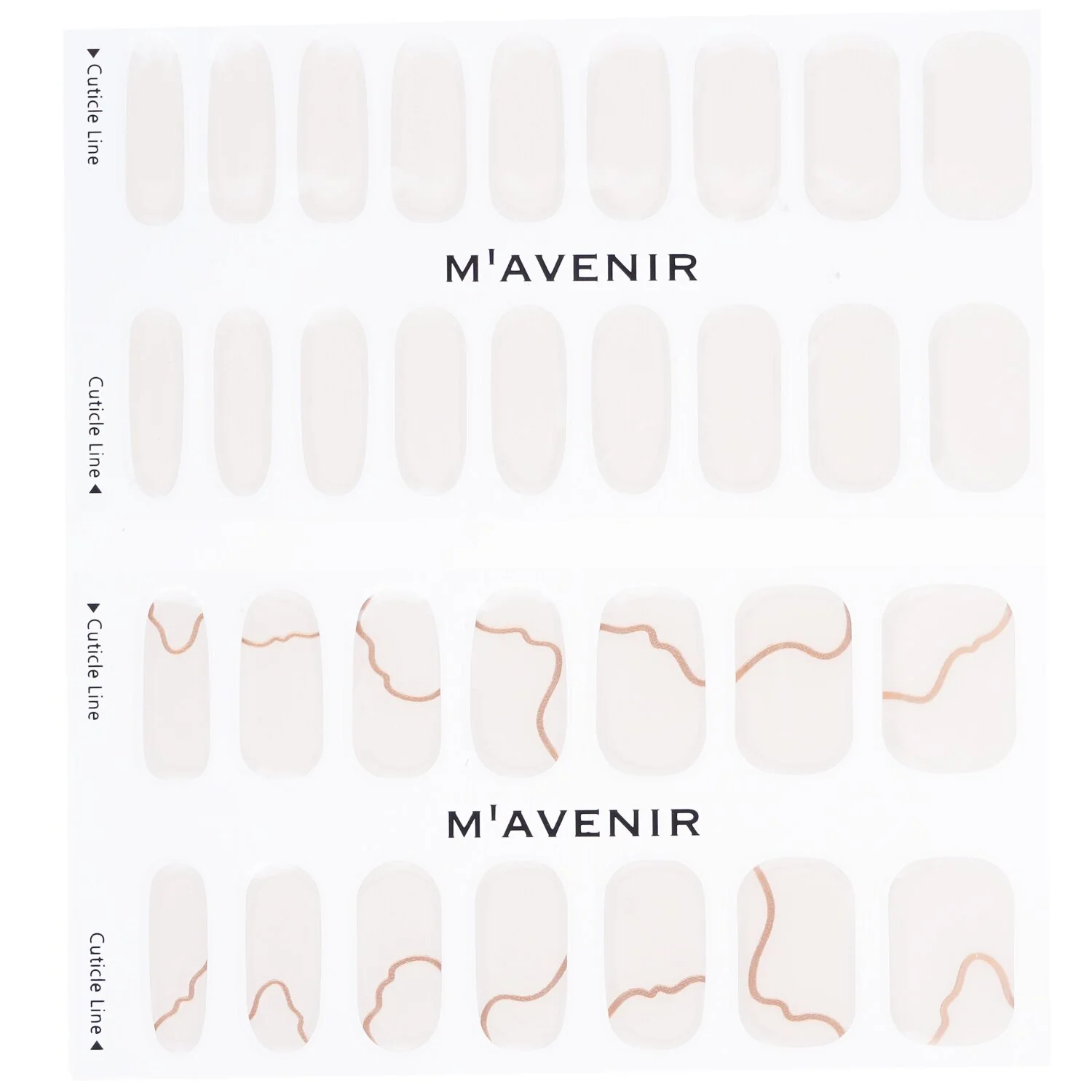 Mavenir Nail Sticker (Pink) - # Glass Soft Pink Nail  32pcs - Olabens