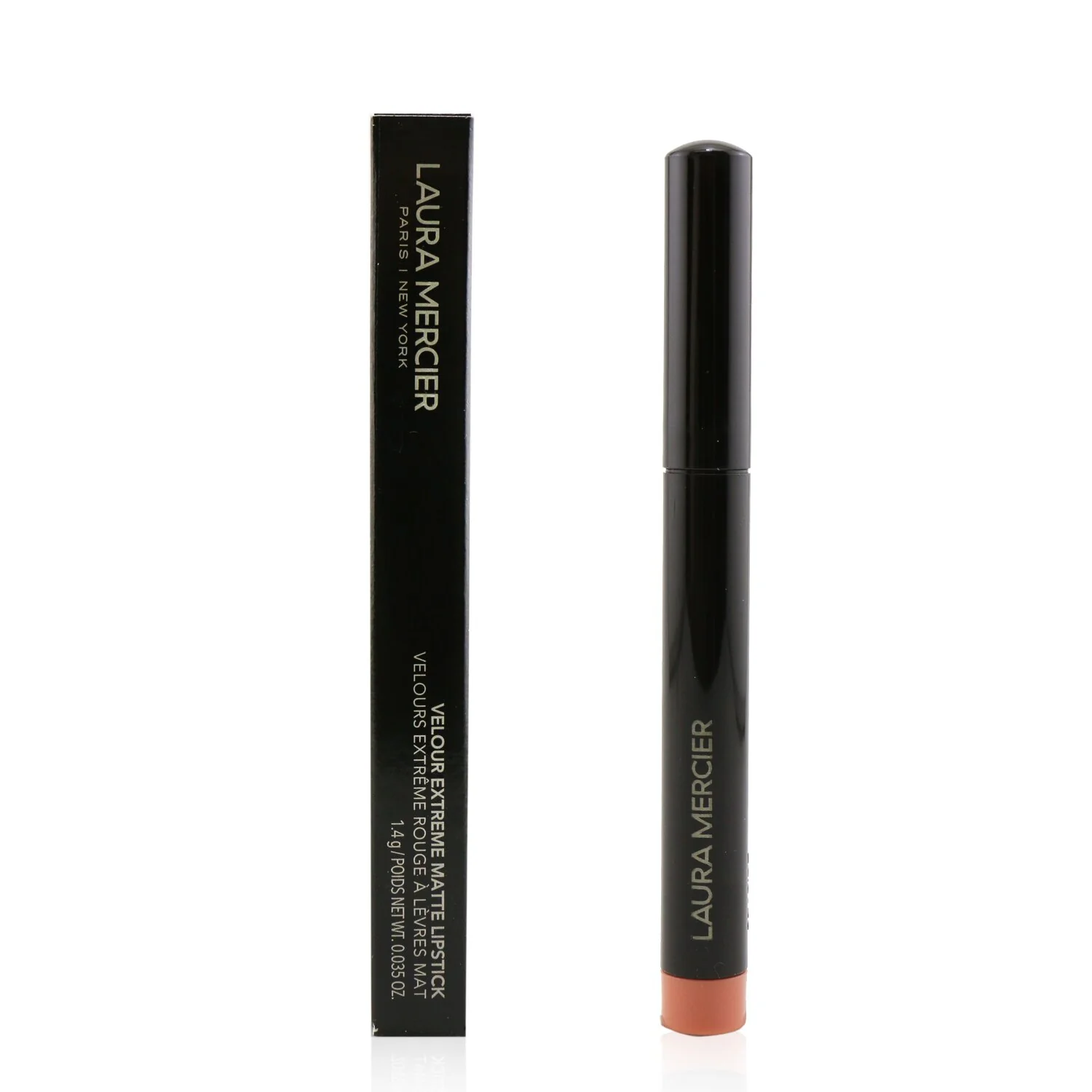 Laura Mercier Velour Extreme Matte Lipstick - # Vibe (Medium Beige Nude) (Unboxed)  1.4g/0.035oz - Olabens