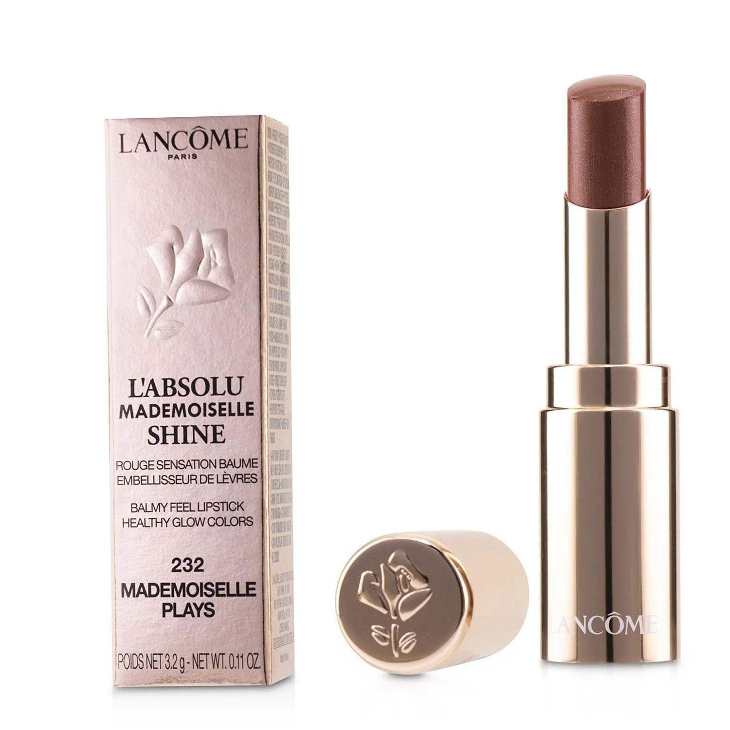 Lancome L'Absolu Mademoiselle Shine Balmy Feel Lipstick - # 274 Love To Shine  3.2g/0.11oz - Olabens