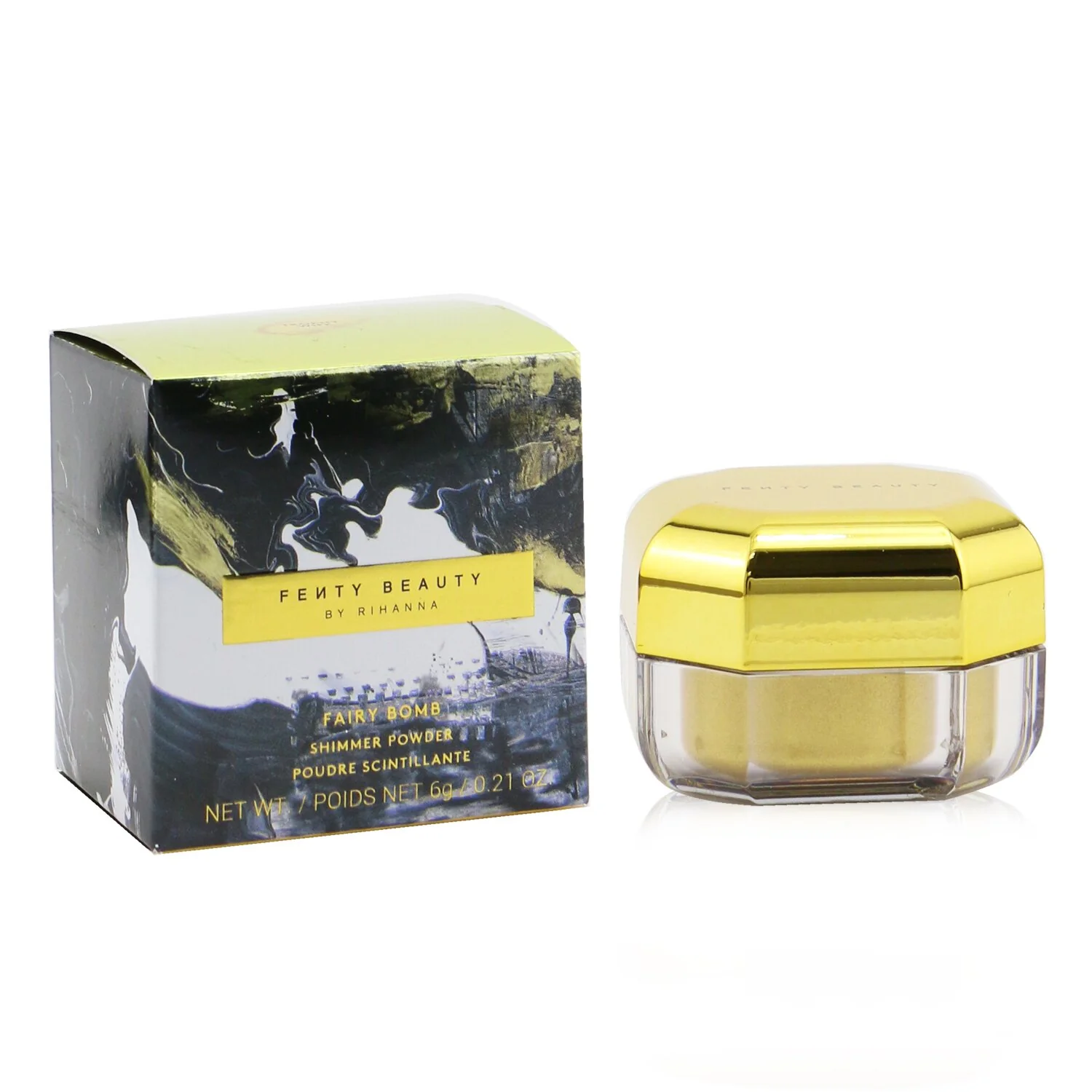 Fenty Beauty by Rihanna Fairy Bomb Shimmer Powder - # Trophy Wife (Glimmering Hyper Metallic Gold)  6g/0.21oz - Olabens