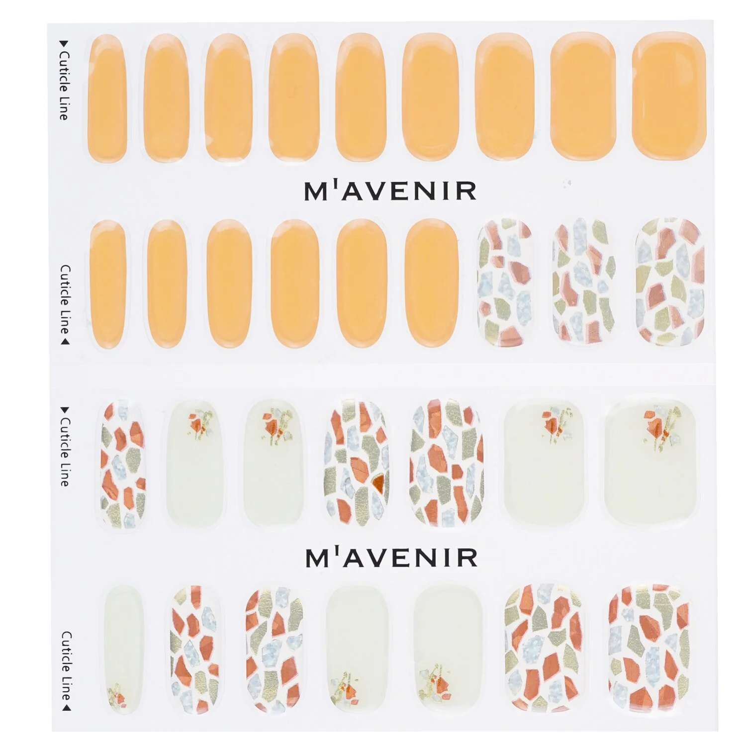 Mavenir Nail Sticker (Assorted Colour) - # Lollipops Nail  32pcs - Olabens