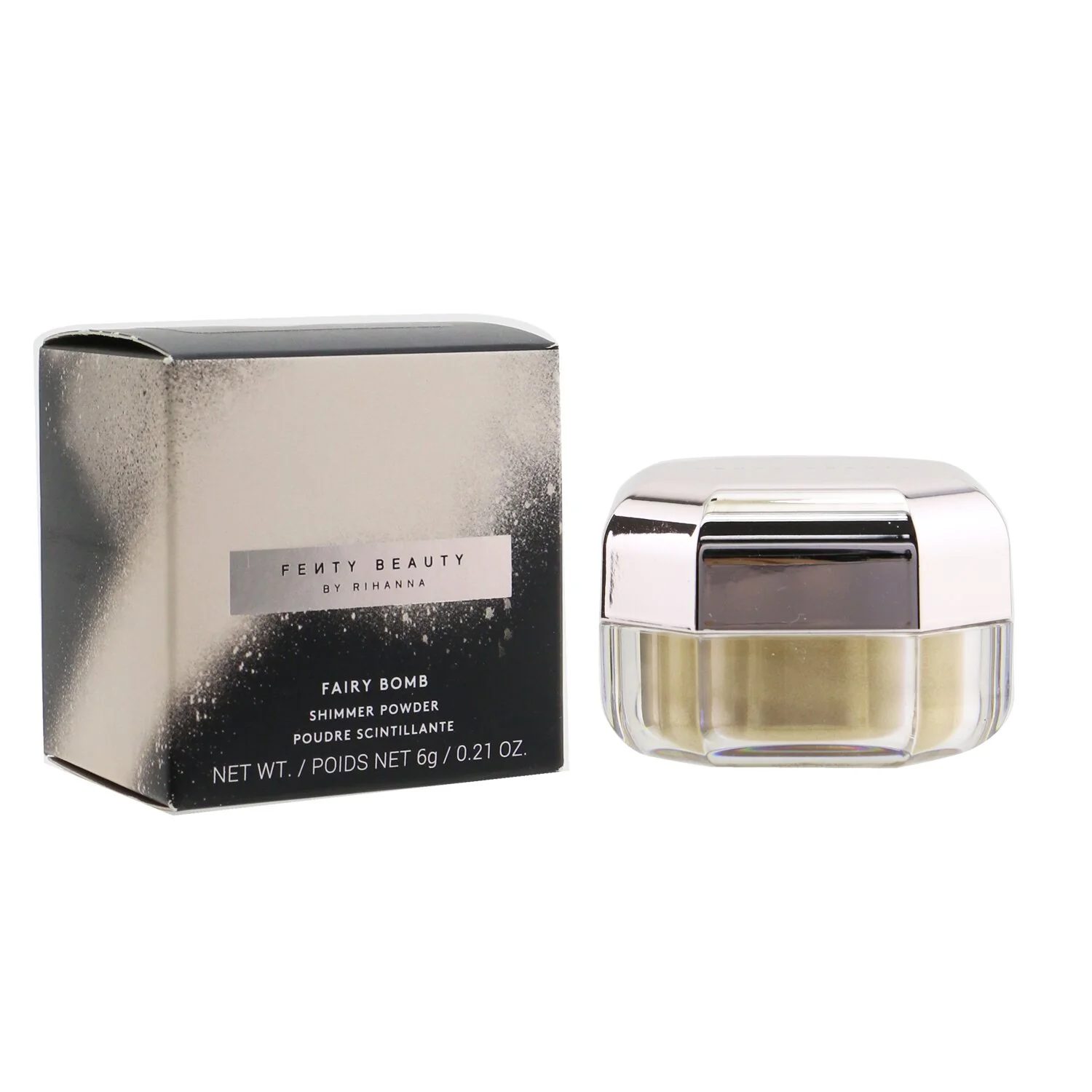 Fenty Beauty by Rihanna Fairy Bomb Shimmer Powder - # Trophy Wife (Glimmering Hyper Metallic Gold)  6g/0.21oz - Olabens